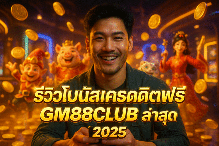 รีวิวโบนัสเครดิตฟรี GM88CLUB ล่าสุด 2025